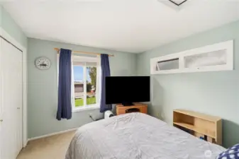 Second bedroom. This room has a view of the water.