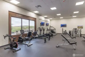 Workout room in the clubhouse.