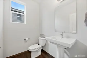 The powder room main level