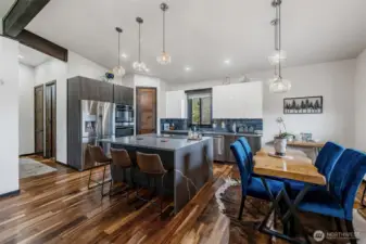 This kitchen is pristine and functional with its walk-in pantry, microwave/oven combo and so much more....