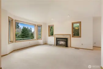 Gas fireplace for those chilly nights!