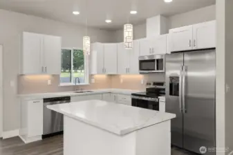 Images shown are from a different home previously constructed by this builder and are provided as examples of workmanship, finish quality, and design style only. The subject property is currently under construction, and specific materials, colors, fixtures, and features may differ upon completion.