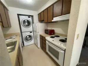 Kitchen with laundry