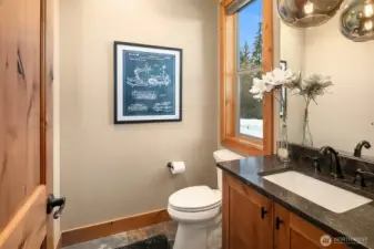 Main Floor Powder room just off the foyer.