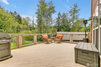Sun drenched deck, perfect for entertaining