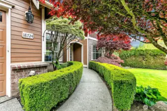Manicured from entry