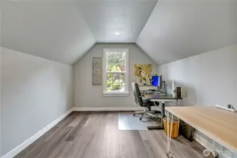 This room is the other room off the bonus room, currently used as an office.