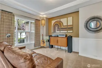 Diningroom, currently being used as a music room