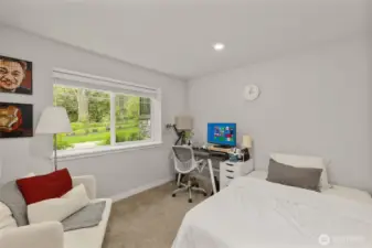 Lower level bdrm offers flexibility as a guest bdrm/media/gym/office to match your lifestyle & daily needs