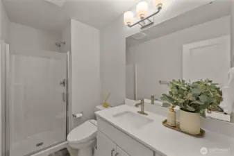 Lower level bath