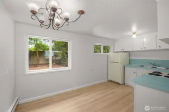Kitchen with eating area