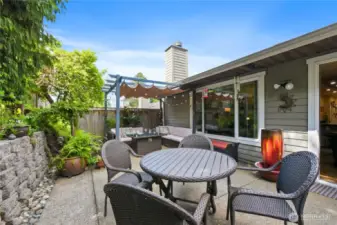 Whether you're enjoying a quiet drink under the stars or hosting guests, this outdoor retreat is a standout feature of the home.