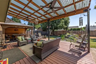 Backyard - Covered Deck