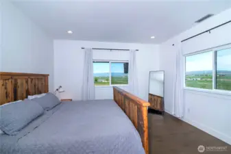 Primary bedroom with nice views too