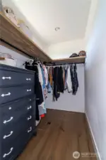 Primary walk in hanging space