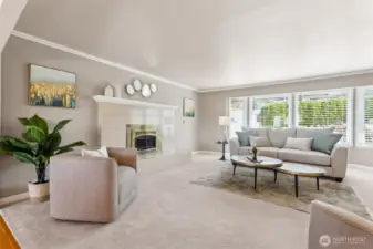 Everywhere you look the daylight shines in! Warm, neutral colors - interior paint, new carpeting!