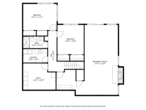 Lower level floor plan