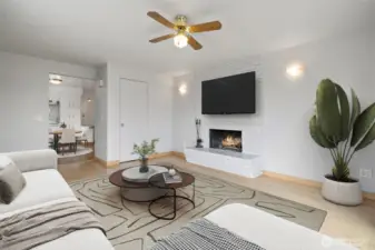 ADU - additional view of the living room with entry into the kitchen