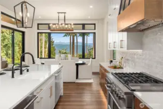 enjoy the view while you cook and do the dishes.