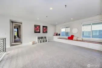 Upstairs spacious loft/playroom/bonus room