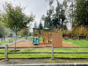 Neighborhood Park with playground, picnic benches & grass area
