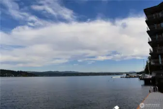 View from the end of the dock