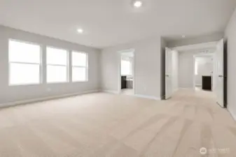 Primary Bedroom. Pictures are for representational purposes only, colors and features may vary.