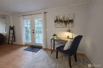 office nook in Family room