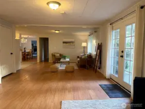 Family room, off of back patio and kitchen