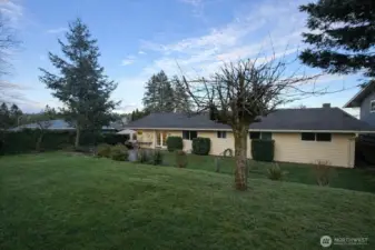 Another view of your back yard and patio.