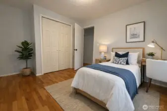 virtually staged 2nd bedroom