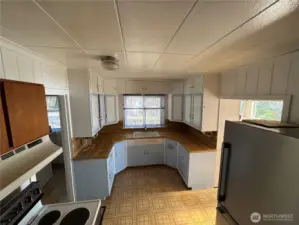 Kitchen facing easterly,