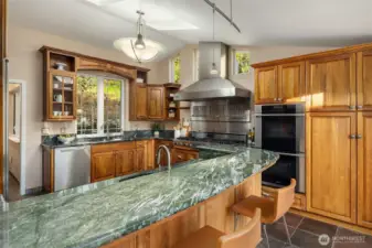 Viking Gas stop and Miele double ovens