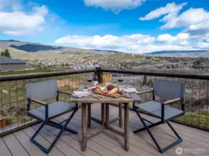 Mountain and river views