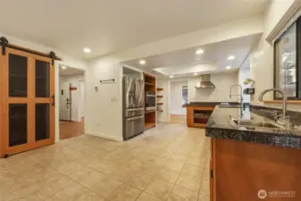 Large bright kitchen