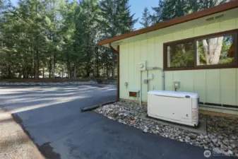 Home is connected to propane generator and EV charger