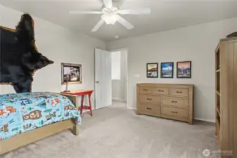 Bedroom 3. All bedrooms have walk in closets!