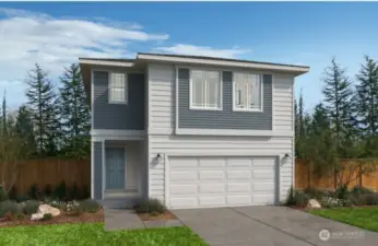 Digital rendering of model home