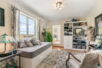 Upper Level Bedroom with Views and Walkout to Roof-top Deck