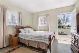 Apartment Bedroom with Outside Access