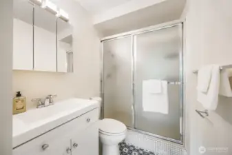 Primary bathroom.