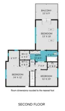 Second floor floorplan