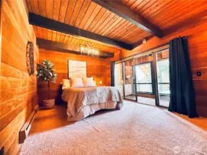 Primary with on-suite full bathroom.