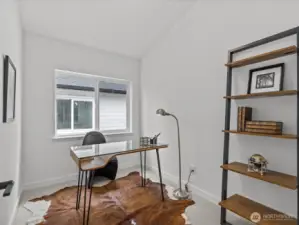 Dedicated office or nursery on upper level! Model home.