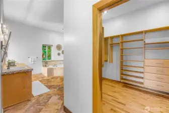 Primary Closet and Bath