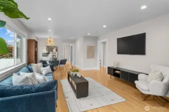 Open floor plan with designer finishes throughout—newly renovated for modern living with style and ease.