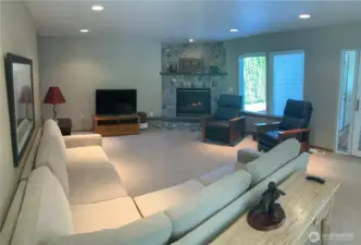 Living Room with gas fireplace