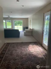 Moving into family room from living room