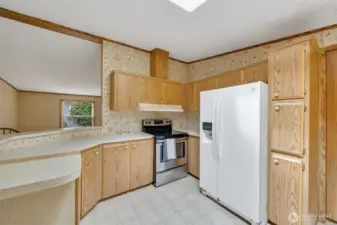Kitchen with ample storage