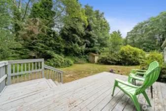 Backyard Deck facing East